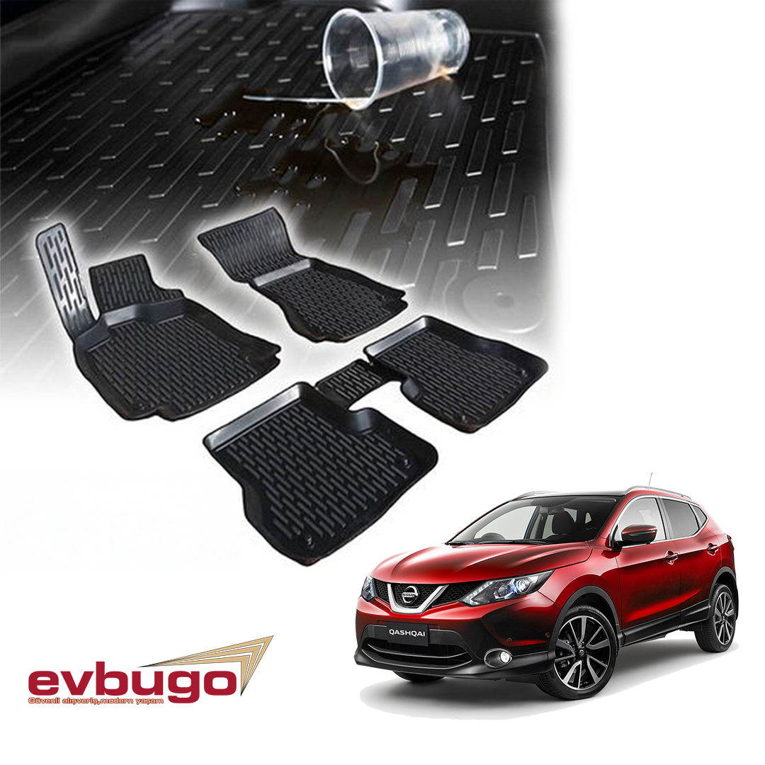 3D PASPAS SİYAH NISSAN QASHQAI 2014+